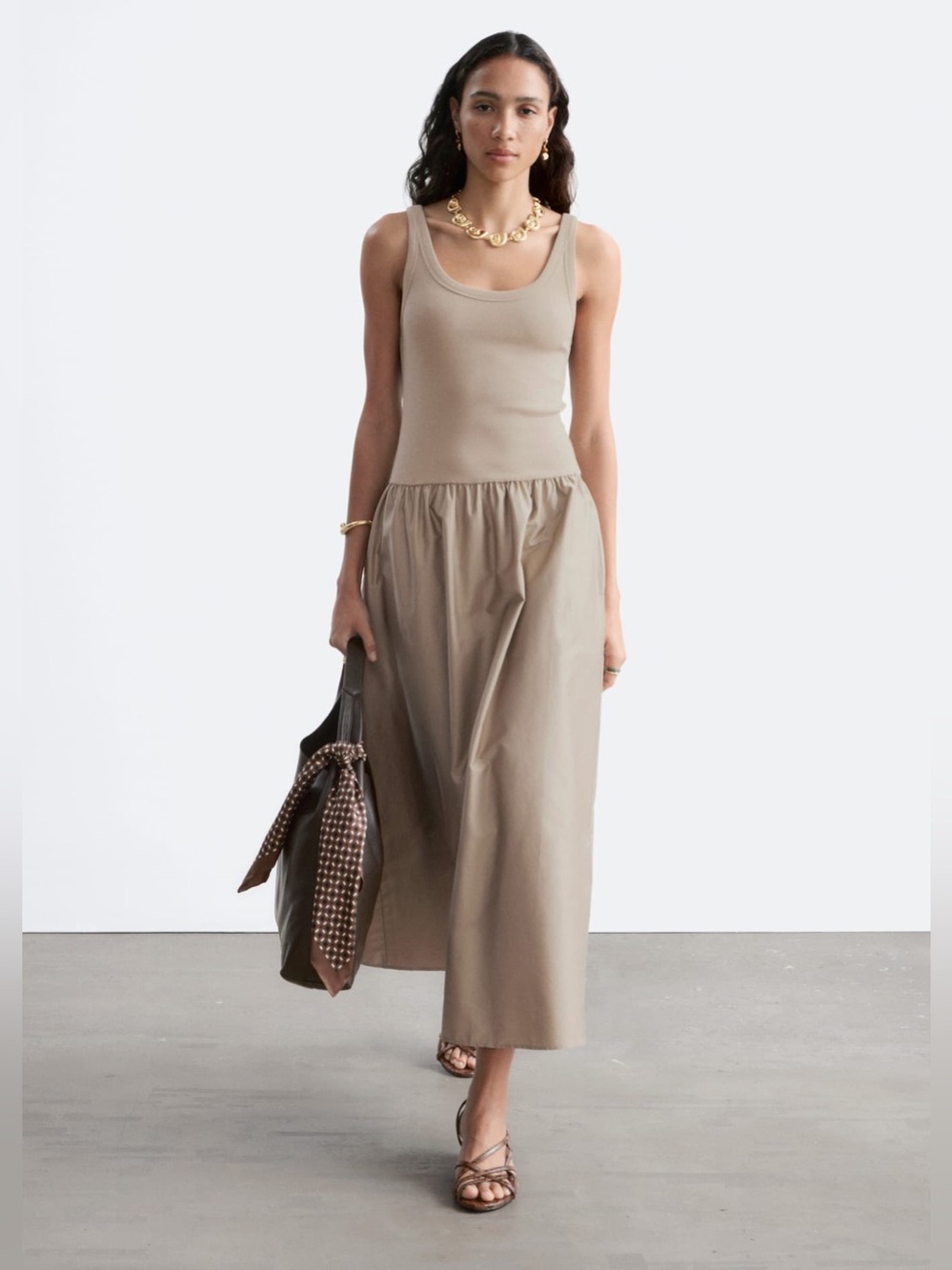 & Other Stories Tank Midi Dress
